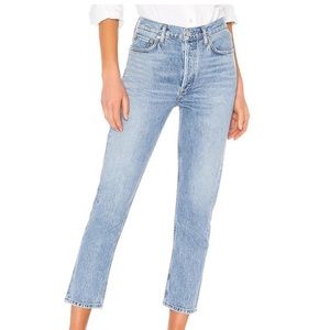 Agolde Riley Crop High Rise Straight 25